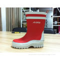 Size 28 Red Kids / Children Fishing Rain Boots Warm Cotton Lining